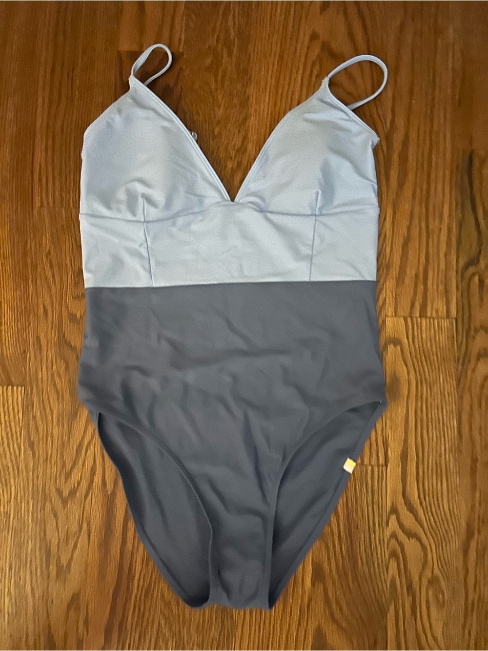 summersalt Two-Tone Light Blue and Dark Slate Blue One-Piece Swimsuit
